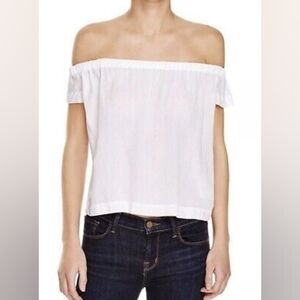 Off the shoulder crop top BELLA DAHL XS blk